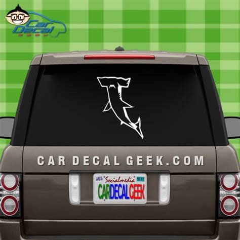 Hammerhead Shark Car Window Decal Sticker Graphic