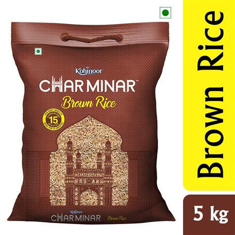 Kohinoor Charminar Brown Rice 5 Kg Pack Amazon In Grocery Gourmet