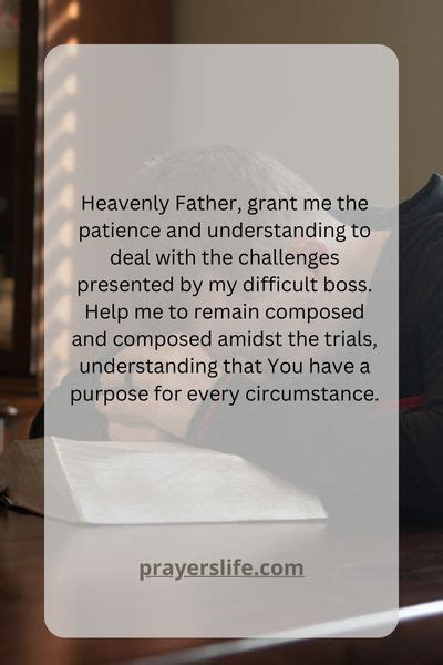 Effective Prayer For Dealing With A Difficult Boss