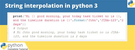 String Interpolation In Python Learn Simpli