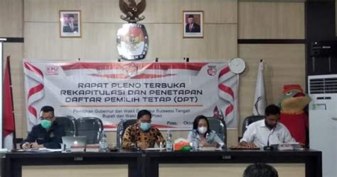 Kpu Poso Gelar Rapat Pleno Terbuka Rekapitulasi Dpshp Dan Penetapan Dpt