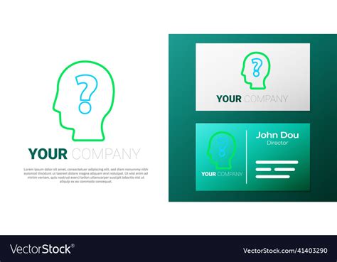 Line Human Head With Question Mark Icon Isolated Vector Image