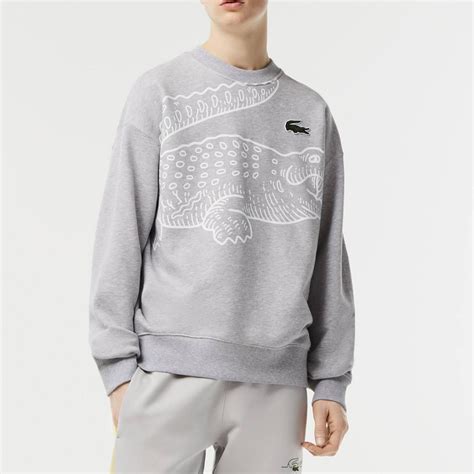 Grey Crew Neck Crocodile Sweatshirt Brandalley