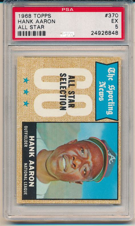 Topps Hank Aaron All Star Card Hof Psa Psa Ebay