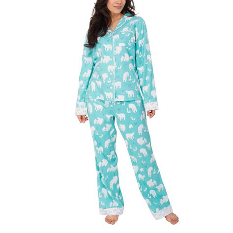 Munki Munki Women 2 Piece Pj Flannel Pajama Sleep Set