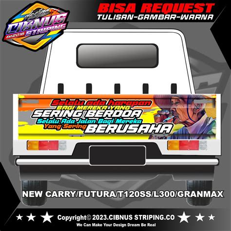 Jual Stiker Pintu Belakang Mobil Pickup Futura Newcarry L Ss Granmax