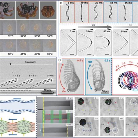 Examples Of Soft Microrobots Prepared Using Smart Materials A A