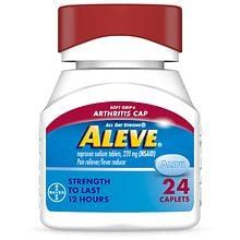 Aleve Naproxen Sodium Caplets Soft Grip Cap Arthritis Pain Relief