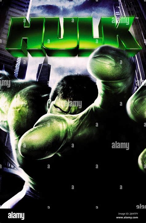 Hulk Poster The Hulk 2003 Stock Photo Alamy