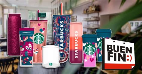 Starbucks El Buen Fin 2023 Vasos termos y tazas están al 2x1 por