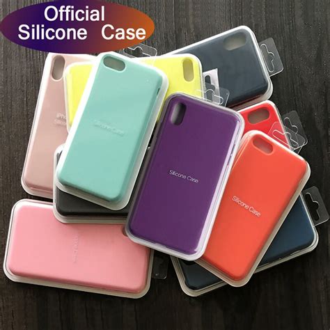 Funda De Silicona Oficial Para Móvil Carcasa De Lujo Sin Logotipo Para Iphone 6 6s 7 8 Plus