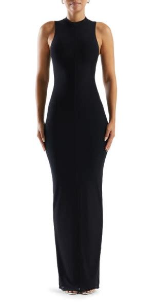 Naked Wardrobe Sleeveless Body Con Maxi Dress In Black At Nordstrom