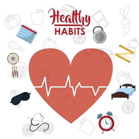 Premium Vector Healthy Habits Lifestyle Concept