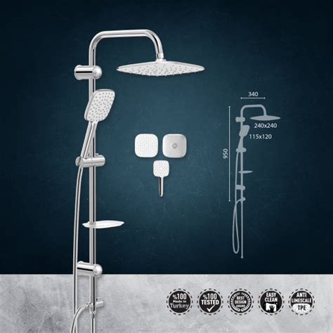 Colonne Douche Aqua Chrome Sarl Value Therm