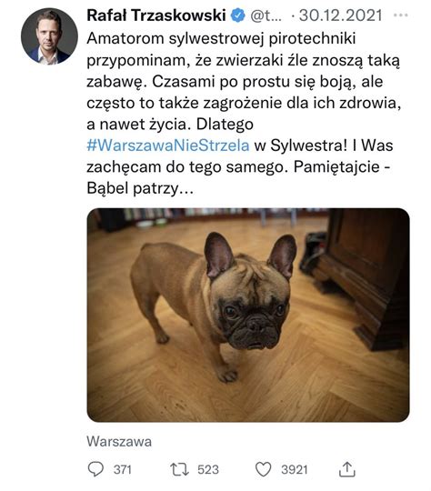 B A Ej Pobo Y On Twitter Panie Trzaskowski Jest Pan Hipokryt Mam