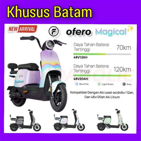 Jual Sepeda Listrik Ofero E Bike Magical Khusus Batam Shopee Indonesia