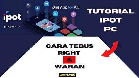 Tutorial Aplikasi Ipot Pc Cara Tebus Right Dan Waran Youtube