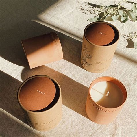 Custom Printed Cardboard Cylinder Paper Tubes For Candle Jars China