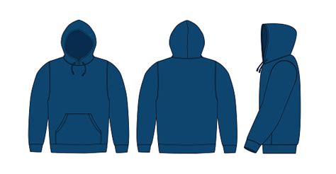 Illustration Of Hoodie Blue Stock Illustration Download Image Now