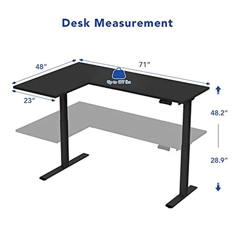 Flexispot Corner Desk Dual Motor L Shaped Computer Electric Standing