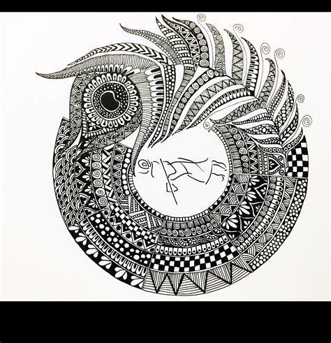 Peacock Feather Mandala Art Pragya Pen 2020 Rart