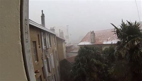 En Images Biarritz Frapp Par Un Violent Orage De Gr Le