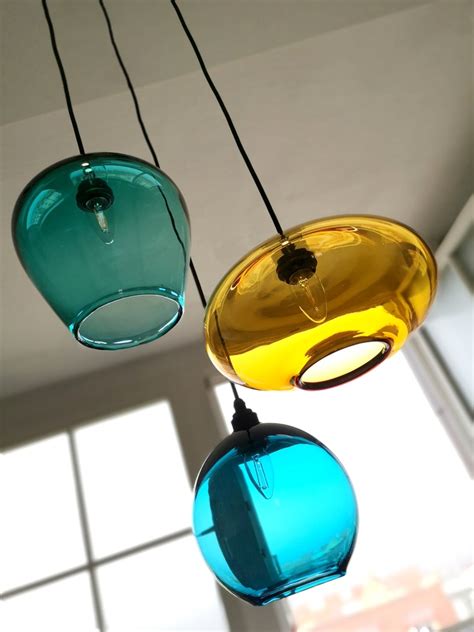 Cluster Pendant Lighting Hand Blown Glass Pendant Lights Etsy Canada