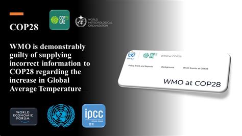 WMO Stand Accused Of Exaggerating Global Warming To COP28 And