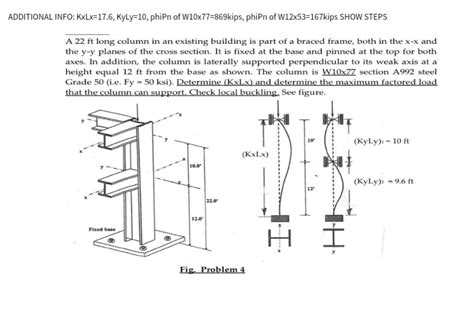 Answered A 22 Ft Long Column In An Existing Bartleby