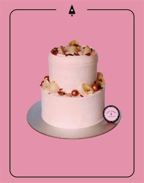 2 Tier Lychee Rose Cake Cake Spade The Daily Cake Store