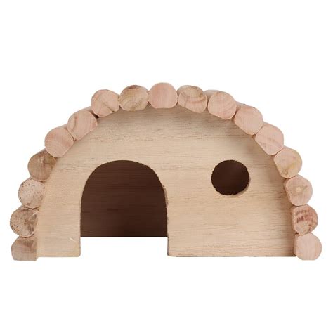 Ccdes Hamster Bed, Hamster Nest,Wooden Hamster Arch Bed Small Animal ...