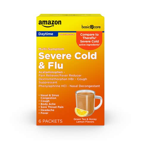 Amazon Amazon Basic Care Daytime Severe Cold And Flu Medicine