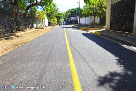 Alcaldía de Managua inaugura cinco cuadras nuevas de calles en el