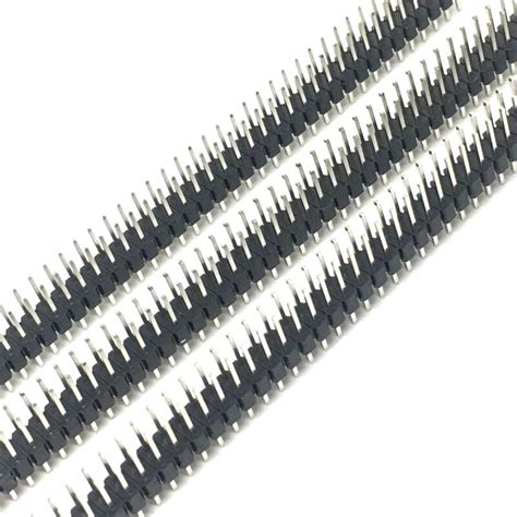 Buy Mm X Pin Male Double Row Straight Long Header Strip At Best