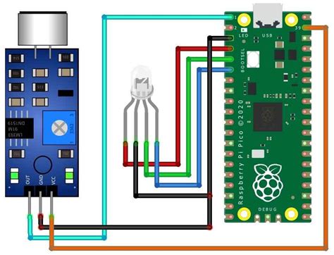 Voice Activated Light Using Sound Sensor Raspberry Pi Pico