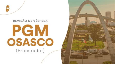 Revisão de Véspera PGM Osasco Procurador YouTube