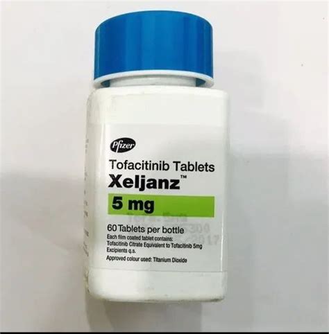 Pfizer Ltd Xeljanz 5mg Tablet Tofacitinib 5mg Treatment Rheumatoid