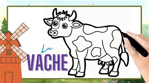 Comment Dessiner Une Vache Facilement Dessin Vache Facile Coloriage