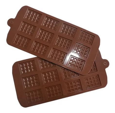 Molde De Silicona Mini Tabletas De Chocolate X12 Cuotas Sin Interés