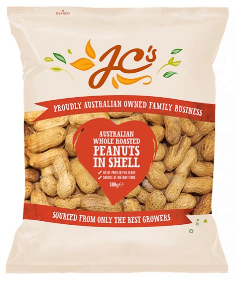 Peanuts In Shell 300g Jcs Three Brothers Fresh