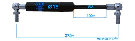 RhedexX Gasdruckfeder Ersatz für STABILUS LIFT O MAT 4931DF 050N mit