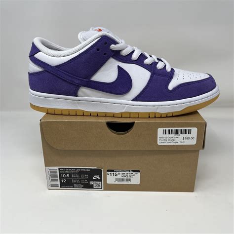 Nike Sb Dunk Low Pro Iso Orange Label Court Purple