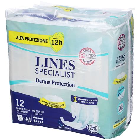 LINES Specialist Derma Protection Pannolone A Mutandina Assorbenza Maxi