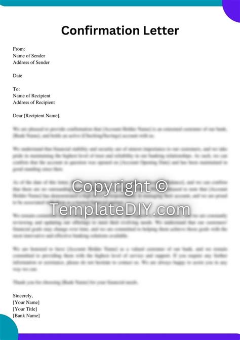 Bank Confirmation Letter Template Confirmation Auditor Seek