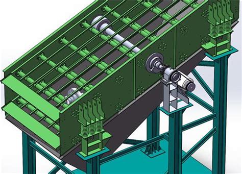 振动筛选机3d模型下载三维模型solidworks模型 制造云 产品模型