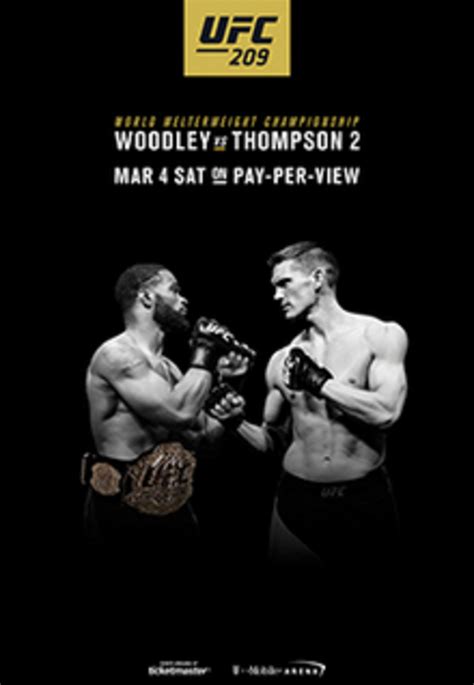 UFC 209: Woodley vs. Thompson 2 Fight Card, Event Page, and Start Times ...