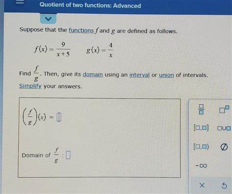 Suppose That The Functions F And G Are Defined As Follows Find F G