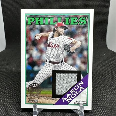 2023 Topps Series 2 88r An Aaron Nola Philadelphia Phillies 1988 Relic