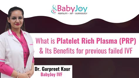 Platelet Rich Plasma Prp Treatment In Ivf And Its Benefits For