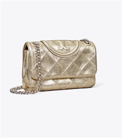 Small Fleming Soft Metallic Convertible Shoulder Bag Women S Handbags